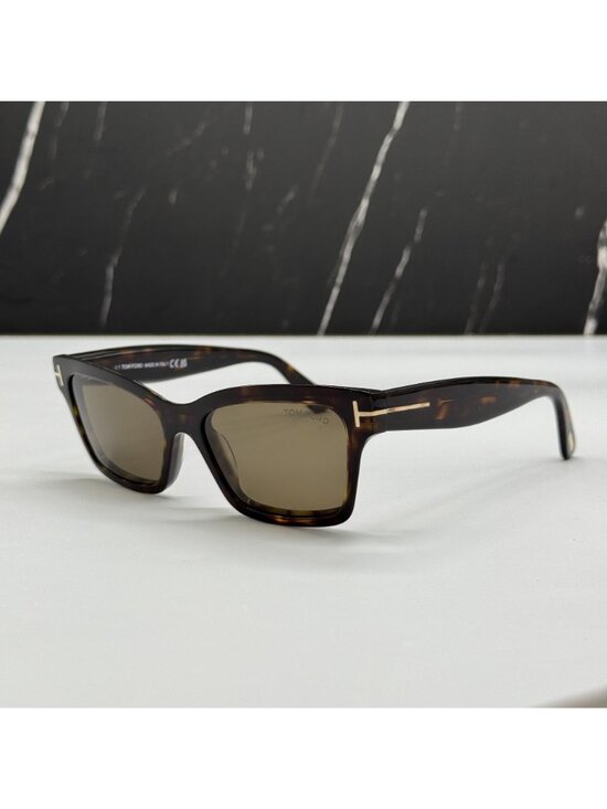 Tom Ford Mikel FT1085 52H Cat Eye Polarized Havana Sunglasses NEW main image 5